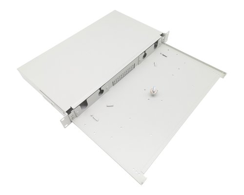 Nambo Spleißbox 19 1HE unbestueckt, ausziehbar grau