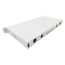 Nambo Spleißbox 19" 1HE unbestückt, ausziehbar grau