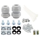 Nambo Spleißbox 19" 1HE unbestückt, ausziehbar grau