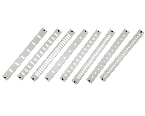 19 Frontblende 1HE für Spleißbox grau