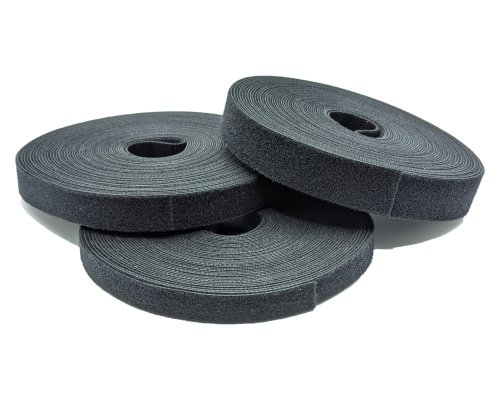 Nambo Klettband Back to Back schwarz 10m Rolle