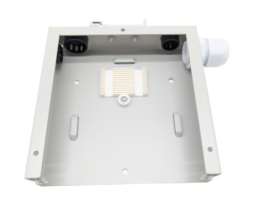 Nambo LWL Hutschienen Spleißbox unbestückt grau